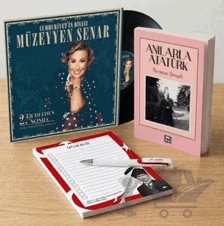 Müzeyyen Senar İkinci Dubleden Sonra Plak - Anılarla Atatürk - Bloknot ve Kalem – Kolektif – Plak kitap kapağı