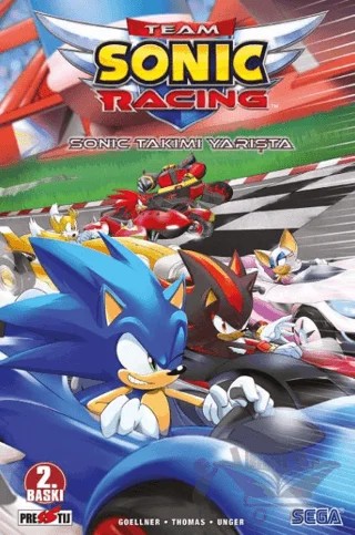 Kirpi Sonic: Sonic Takımı Yarışta – Caleb Goellner – Presstij Kitap kitap kapağı