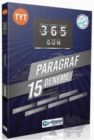 TYT Paragraf 365 Gün 15 Deneme – Kolektif – Gezegen Yayıncılık kitap kapağı