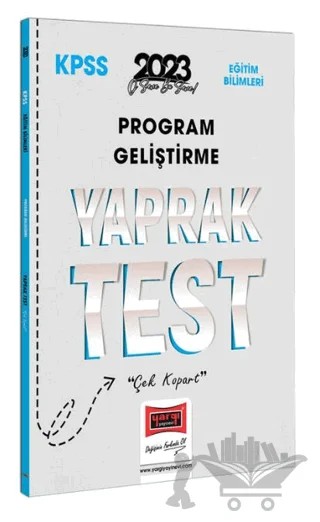 2023 KPSS Eğitim Bilimleri Program Geliştirme Yaprak Test – Kolektif – Yargı Yayınevi kitap kapağı