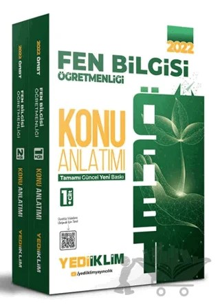 2022 ÖABT Fen Bilgisi Öğretmenliği Konu Anlatımlı Modüler Set 2 Cilt – Kolektif – Yediiklim Yayınları kitap kapağı