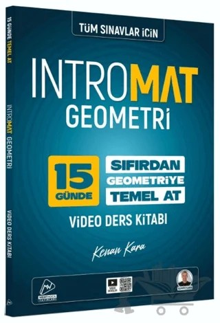 15 Günde İntroMat Geometri Video Ders Kitabı – Kenan Kara – Mert Hoca Yayınları kitap kapağı