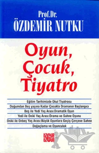 Oyun, Çocuk, Tiyatro – Özdemir Nutku – Özgür Yayınları kitap kapağı