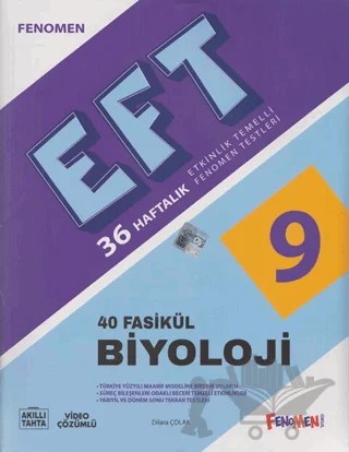 9. Sınıf Biyoloji Etkinlik Temelli Fenomen Testleri 40 Fasikül – Dilara Çolak – Fenomen Yayınları kitap kapağı