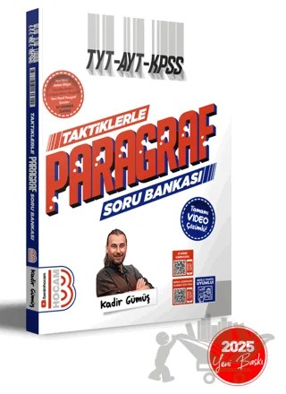 TYT - AYT - KPSS Taktiklerle Paragraf Tamamı Video Çözümlü Soru Bankası – Kadir Gümüş – Benim Hocam Yayınları kitap kapağı