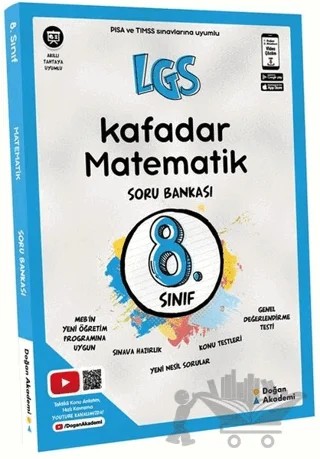8. Sınıf LGS Kafadar Matematik Soru Bankası – Kolektif – Doğan Akademi kitap kapağı
