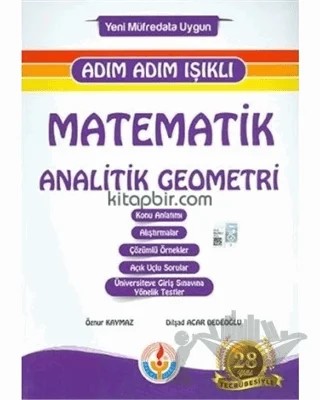 Adım Adım Işıklı Matematik Analitik Geometri – Dilşad Acar Dedeoğlu, Öznur Kaymaz – Bilal Işıklı Yayınları kitap kapağı