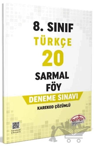 8. Sınıf Türkçe 20 Sarmal Föy Deneme Sınavı – Kolektif – Editör Yayınevi kitap kapağı