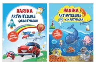 Harika Aktivitelerle Çıkartmalar Seti (2 Kitap Takım) – Kolektif – Koloni Çocuk kitap kapağı