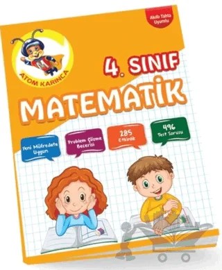 4. Sınıf Matematik - 4 – Kollektif – Atom Karınca Yayınları kitap kapağı