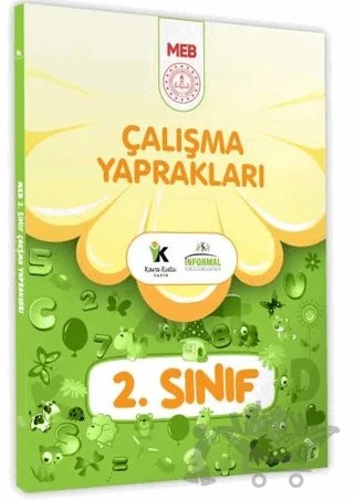 2025 MEB İlkokul 2.Sınıf Çalışma Yaprakları Tüm Dersler Etkinlikli Eğlenceli Soru Bankası – Kolektif – Karakutu Yayın kitap kapağı