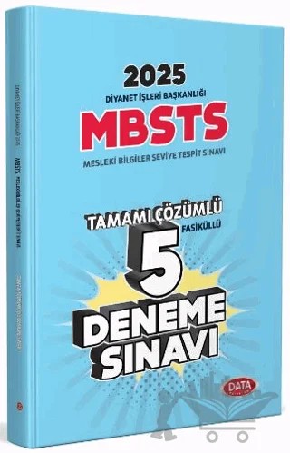Diyanet İşleri Başkanlığı Mesleki Bilgiler Seviye Tespit Sınavı (MBSTS) Tamamı Çözümlü 5 Fasikül – Kolektif – Data Yayınları kitap kapağı