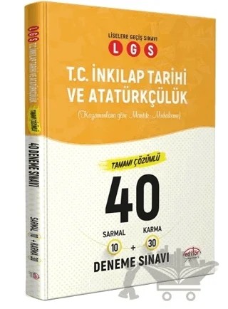 LGS İnkılap Tarihi 40 Branş Denemesi Nasıl Çözülür – Kolektif – Editör Yayınevi kitap kapağı