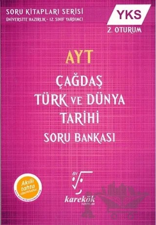AYT Çağdaş Türk Ve Dünya Tarihi Soru Bankası – Kolektif – Karekök Yayıncılık kitap kapağı