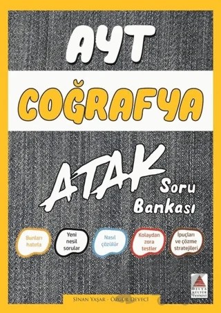AYT Coğrafya Atak Soru Bankası – Özgür Deveci, Sinan Yaşar – Delta Kültür Yayınevi kitap kapağı