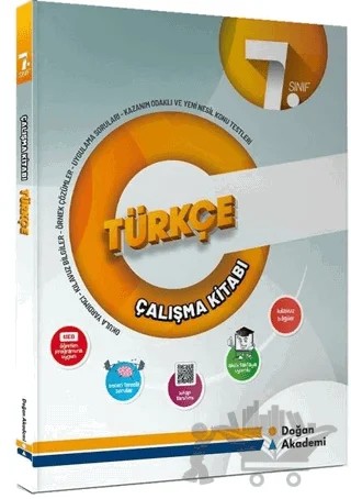 7. Sınıf Türkçe Çalışma Kitabı – Kolektif – Doğan Akademi kitap kapağı