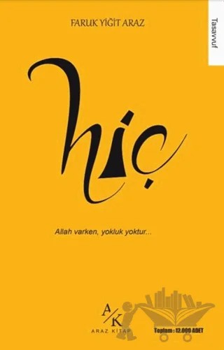 Hiç – Faruk Yiğit Araz – Araz Kitap kitap kapağı