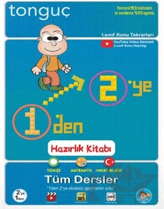 1'den 2'ye Hazırlık Kitabı – Kolektif – Tonguç Akademi kitap kapağı