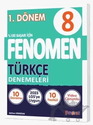 Fenomen 8. Sınıf Türkçe Denemeler 1. Dönem – Gülten Erdoğan – Fenomen Yayınları kitap kapağı