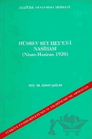Hüsrev Bey Hey'et-i Nasihası – Günay Çağlar – Atatürk Araştırma Merkezi kitap kapağı