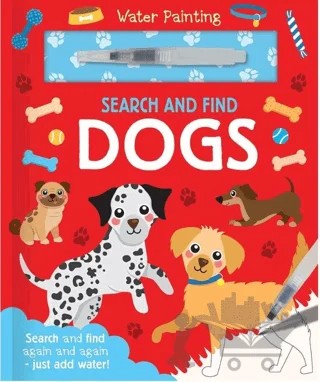 Water Painting Search and Find - Dogs – Kolektif – IMAGINE THAT kitap kapağı