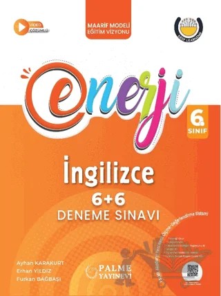 6. Sınıf Enerji 6+6 İngilizce Deneme Sınavı – Ayhan Karakurt, Erhan Yıldız, Furkan Bağbaşı – Palme Yayınları kitap kapağı