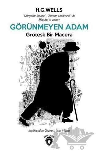 Görünmeyen Adam – H. G. Wells – Dorlion Yayınları kitap kapağı