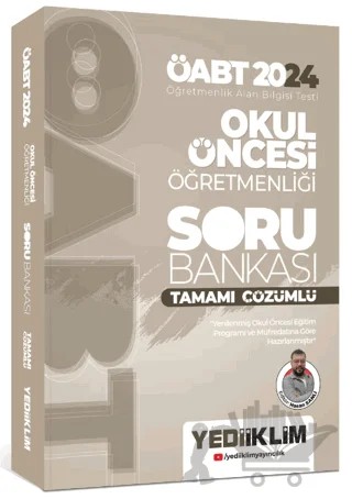 2024 ÖABT Okul Öncesi Öğretmenliği Tamamı Çözümlü Soru Bankası – Hasan Şanlı – Yediiklim Yayınları kitap kapağı