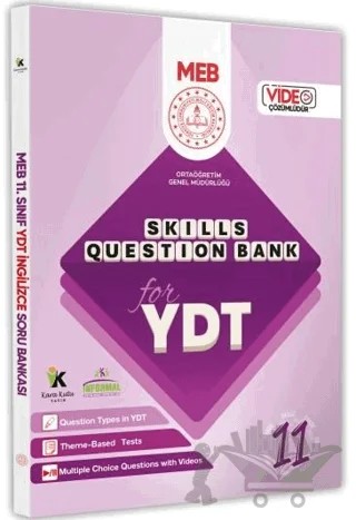 2025 YDT MEBİ İngilizce 11. Sınıf Skills Question Bank (Beceri Temelli Soru Bankası) Video Çözümlü – Kolektif – Karakutu Yayın kitap kapağı