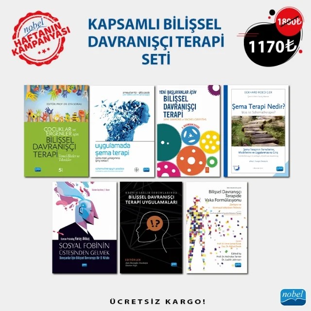 KAPSAMLI BİLİŞSEL DAVRANIŞÇI TERAPİ SETİ – Jane Simmons, Rachel Griffiths, Nicholas TARRIER, Judith Johnson, Koray Akkuş, Arzu Aydın, Oya Sorias, Serap Tekinsav Sütçü, Ayla Hocaoğlu Uzunkaya, Bükre Kahramanol, Ece Bekâroğlu, Esin Temeloğlu Şen, Ezgi Deveci, F. Elif Ergüney Okumuş, İbrahim Yiğit, Melike Guzey, Seda Arıtürk, Eckhard Roed – Haftanın Kampanyası kitap kapağı