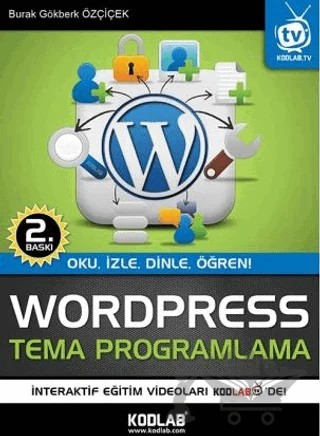 WordPress Tema Programlama – Burak Gökberk Özçiçek – Kodlab Yayın Dağıtım kitap kapağı