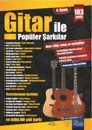 Gitar İle Popüler Şarkılar – Musa Çetiner – Beste Yayınları kitap kapağı