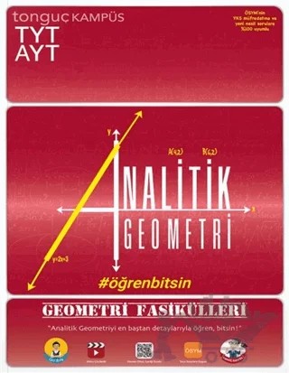 2021 TYT-AYT Analitik Geometri Soru Bankası Fasikül - Sayısal – Kolektif – Tonguç Akademi kitap kapağı