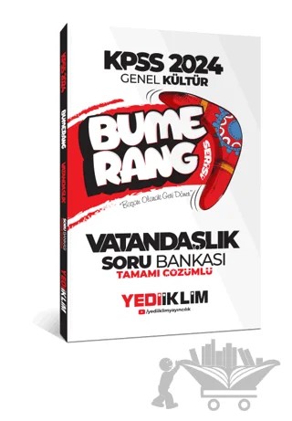 2024 KPSS Genel Kültür Bumerang Vatandaşlık Tamamı Çözümlü Soru Bankası – Kolektif – Yediiklim Yayınları kitap kapağı