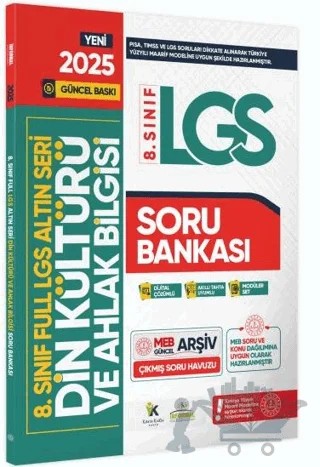2025 8. Sınıf Full LGS Altın Seri Din Kültürü ve Ahlak Bilgisi MEB Çıkmış Soru Bankası Modüler Seti – Kolektif – Karakutu Yayın kitap kapağı
