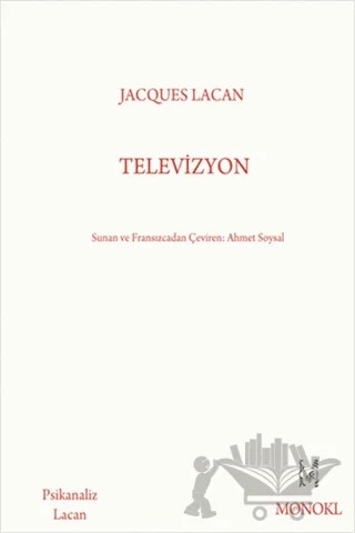 Televizyon – Jacques Lacan – MonoKL Yayınları kitap kapağı