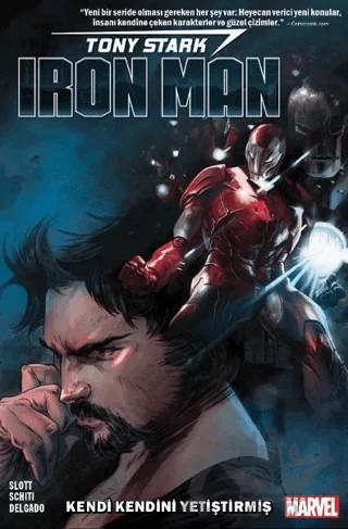 Tony Stark Iron Man 1 Kendi Kendini Yetiştirmiş – Kolektif – Arka Bahçe Yayıncılık kitap kapağı