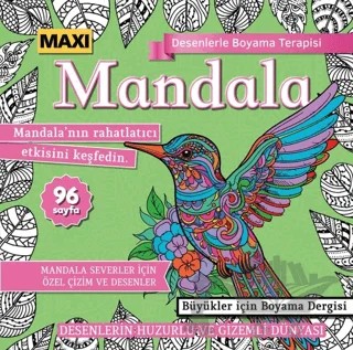 Maxi Mandala Desenlerle Boyama Terapisi 13 – Bertan Kodamanoğlu – Maxi Yayıncılık kitap kapağı