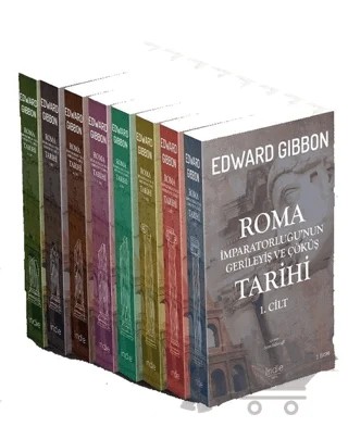 Roma İmparatorluğu’nun Gerileyiş ve Çöküş Tarihi 8 Cilt Bir Arada – Edward Gibbon – İndie Yayınları kitap kapağı