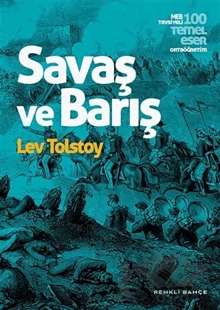 Savaş ve Barış – Lev Nikolayeviç Tolstoy – Renkli Bahçe Yayınları kitap kapağı