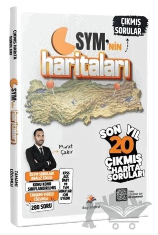 2026 ÖSYM'nin Haritaları Tüm Harita Çıkmış Sınav Soruları (Video Çözümlü) – Murat Çakır – Dizgi Kitap kitap kapağı
