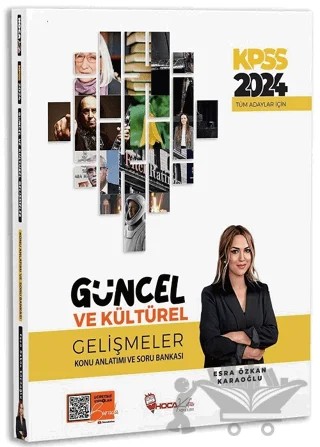 2024 KPSS Güncel ve Kültürel Gelişmeler Konu Anlatımı ve Soru Bankası Çözümlü – Esra Özkan Karaoğlu – Hoca Kafası Yayınları kitap kapağı