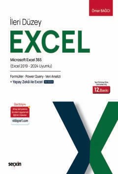 İleri Düzey Excel Microsoft Excel 365 – İleri Düzey Excel · Formüller · Power Query Yapay Zekâ · Veri Analizi – Ömer Bağcı – Seçkin Yayıncılık kitap kapağı