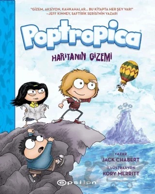 Poptropica 1 - Haritanın Gizemi – Jack Chabert – Epsilon Yayınevi kitap kapağı