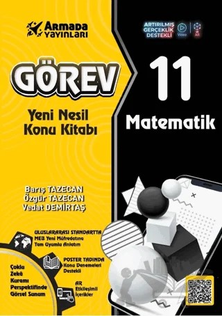 Görev 11.Sınıf Matematik Yeni Nesil Konu Kitabı – Vedat Demirtaş, Özgür Tazecan, Barış Tazecan – Armada Yayınları kitap kapağı