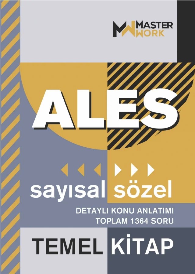 ALES Temel Kitap / Sayısal-Sözel Detaylı Konu Anlatımı – Komisyon – MasterWork kitap kapağı