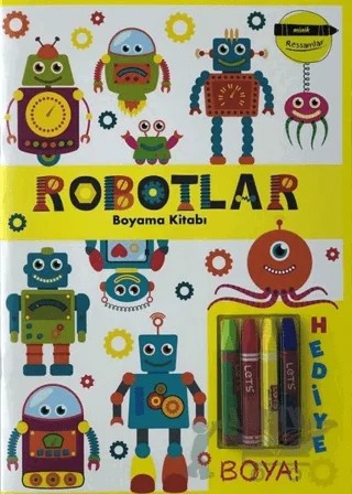 Robotlar Boyama Kitabı - Minik Ressamlar – Kolektif – Doğan Egmont Yayıncılık kitap kapağı