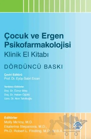 Çocuk ve Ergen Psikofarmakolojisi Klinik El Kitabı – Kolektif – EMA Tıp Kitabevi kitap kapağı