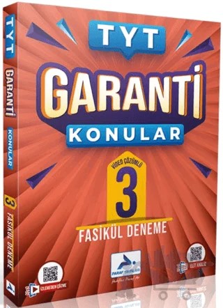 Tyt Garanti Konular 3 Fasikül Deneme – Kolektif – Paraf Yayınları kitap kapağı
