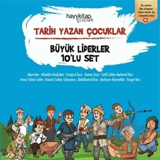 Tarih Yazan Çocuklar - Büyük Liderler 10’lu Set – Kolektif – Hayykitap kitap kapağı